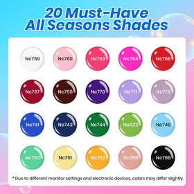 Beetles Deal Box with 20 gel colors for versatile seasonal looks.