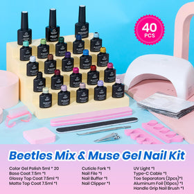 Beetles Deal Box base coat bottle ensures reliable nail adhesion.