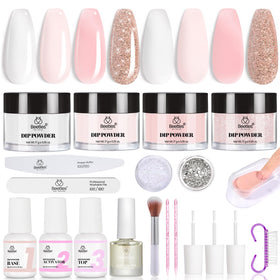 Beetles Dip Powder nude shade for natural-looking nails and chic everyday wear.