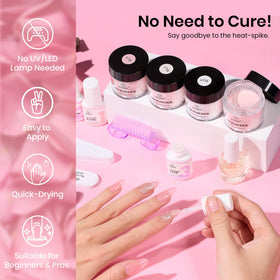 Beetles Dip Powder pink shade delivers soft, elegant color with effortless blending and shine.