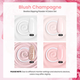 Beetles Dip Powder white shade, clean, bright finish ideal for classic French or minimalist nails.
