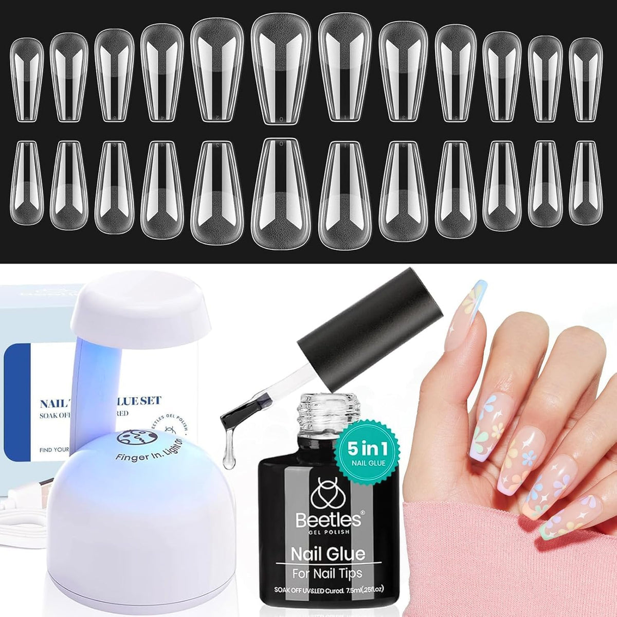 Beetles DIY home manicure setup for creative nail art