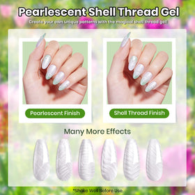 Beetles Dried Flower accents add delicate texture to nail art