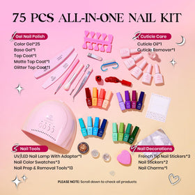 Beetles Emotional Journey 45-color set is easy to browse on display.