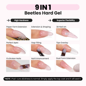 Beetles flat brush included facilitates smooth sculpting during application.