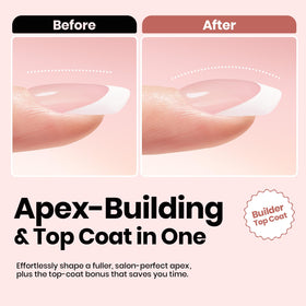 Beetles French tip design nails showcased for stylish results.