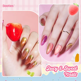 Beetles Fruit Magnet Cat Eye Grape shade delivers rich purple depth with magnetic shine