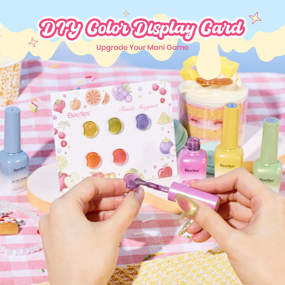 Beetles Fruit Magnet Cat Eye Grapefruit shade offers soft coral pink luminosity for spring styles