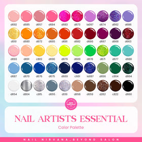 Beetles Gel Liner Set color palette with 50 shades for creativity