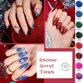 Beetles Gel Liner Set nail art samples showing designs