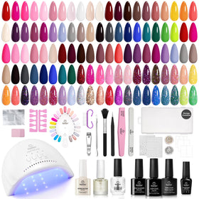 Beetles Gel Nail Kit lamp for at home salon quality manicures
