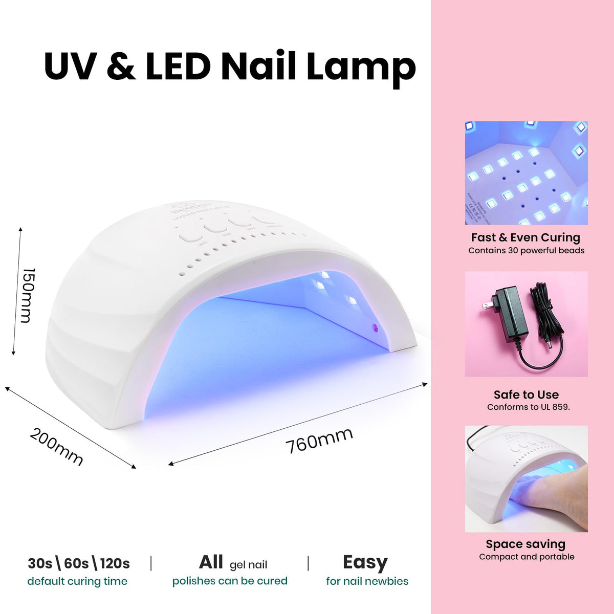 Beetles Gel Nail Kit top coat for long-lasting gloss and chip resistance