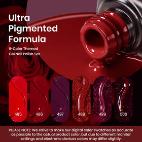 Beetles burgundy shade gel polish for elegant daily wear