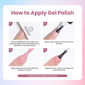 Beetles Gel Nail Polish Kit included tools for easy at home manicure