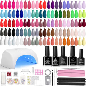 Beetles gel nail polish kit with UV light for at-home manicure results
