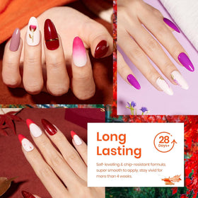 Beetles Gel Nail Polish Yard Set glitter shade adds sparkle for special occasions.