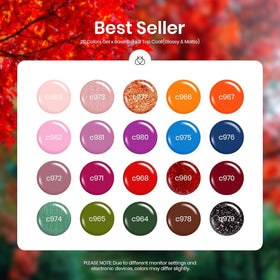 Beetles Gel Nail Polish Yard Set orange-burnt terracotta shade for warm seasonal looks.