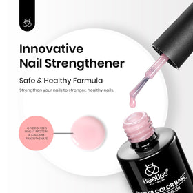 Beetles Gel Polish nude swatches displaying soft porcelain tones for chic manicures.