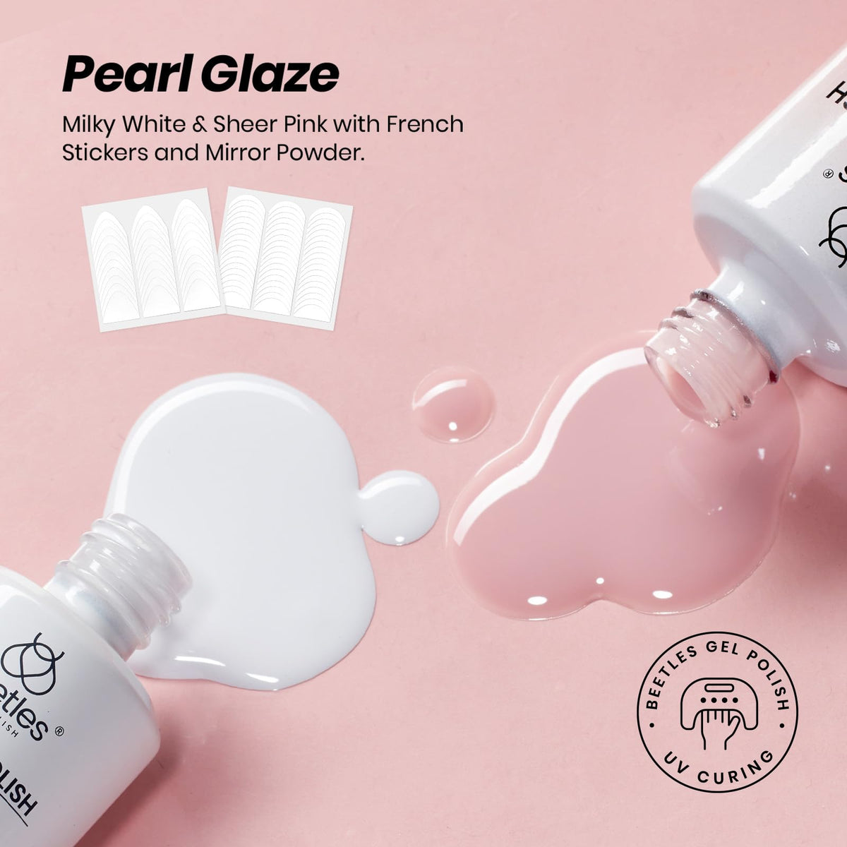 Beetles gel polish 15ml bottle ready for smooth, self-leveling application at home.