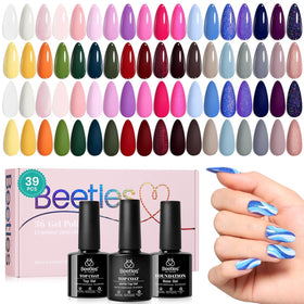 Beetles Gel Polish 36 color palette for versatile at-home nails.