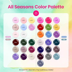 Beetles Gel Polish color swatch collection with long-lasting shade options.
