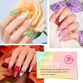 Beetles Nail art glitter shades enable creative, sparkling looks.