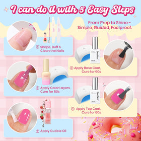 Beetles Gel Polish Kit cat eye and pearl gels for unique effects