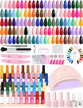 Beetles Gel Polish Kit with UV light enables fast salon-quality nails at home
