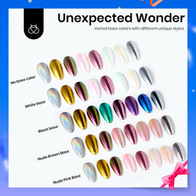 Beetles Gel Polish pearlescent purple powder swatch for vibrant effect.