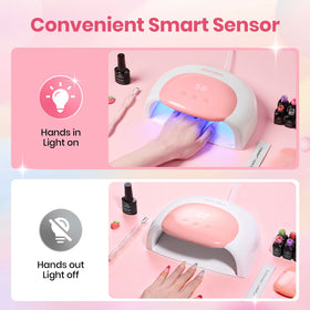 Beetles Gel Polish Nail Lamp 33 LED beads provide even curing
