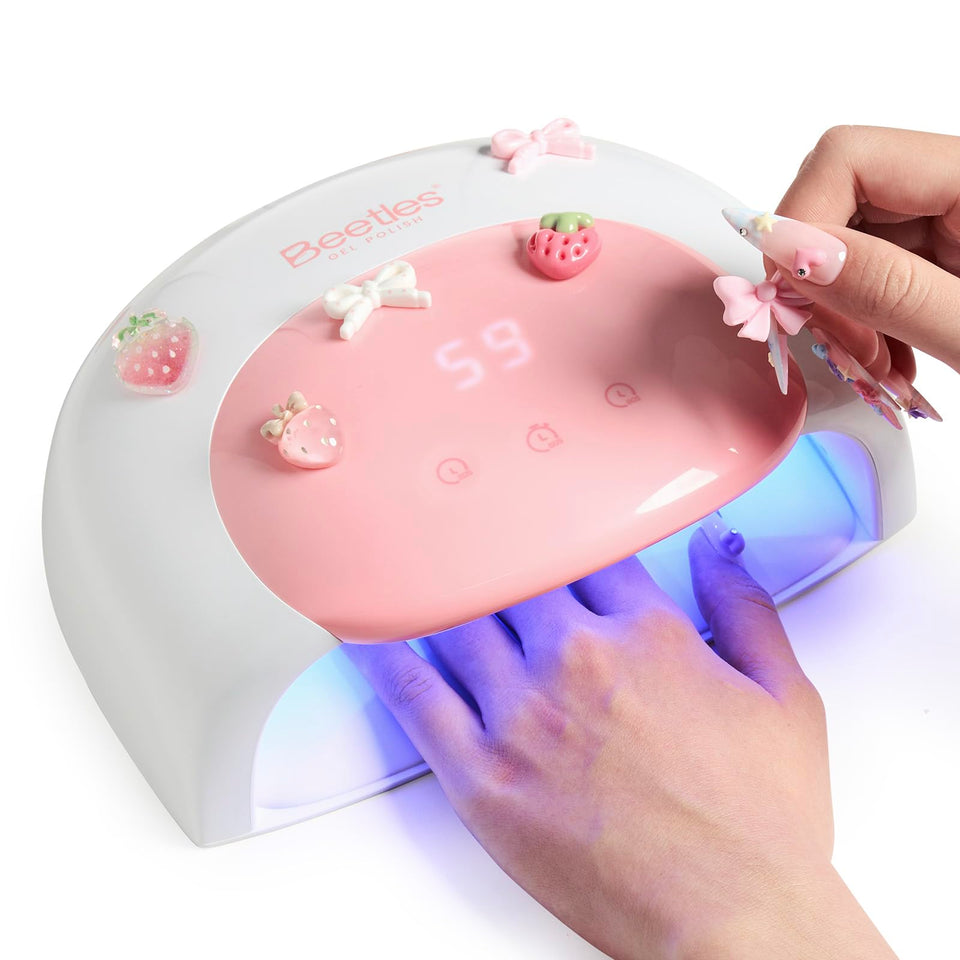 Beetles Gel Polish Nail Lamp candy white front view with auto sensor