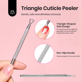Beetles Gel Polish Remover Kit nail file 100/100 for precise shaping.