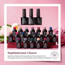 Beetles Gel Polish Set red glitter shades for bold accents