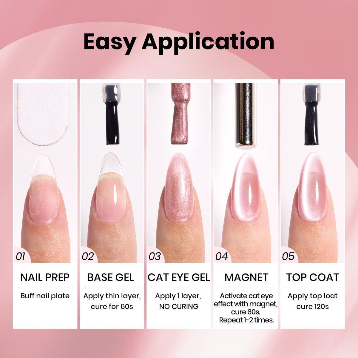 Beetles Soft Beam Cat Eye Glitter adds sparkling drama for party-ready nails