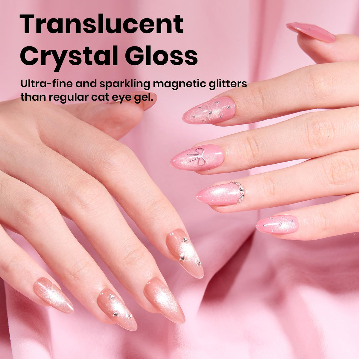 Beetles Soft Beam Cat Eye Rose Pink delivers elegant depth for chic everyday nails