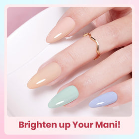 Beetles Gel Polish Soft Manifest chip-resistant formula for weeks of wear.