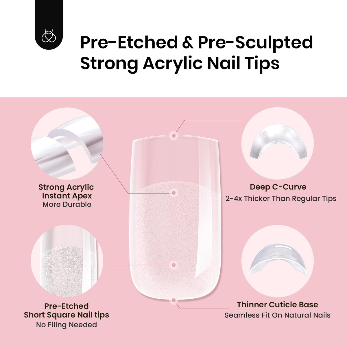 Beetles Tipex C-curve-friendly tips provide quick one-step building