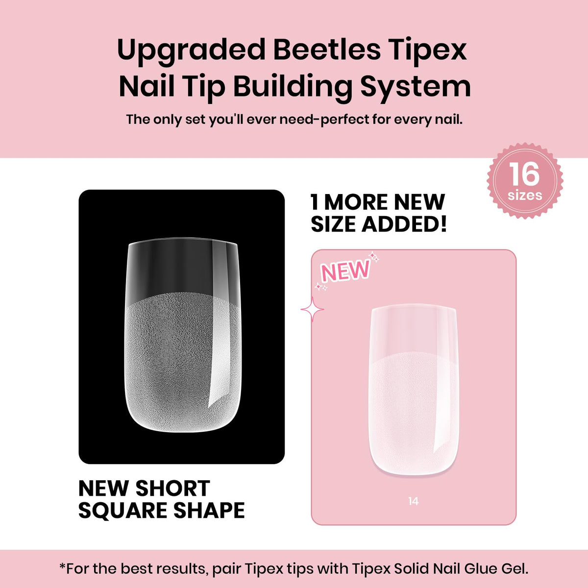 Beetles Tipex odorless, durable tips compatible with gels and acrylics