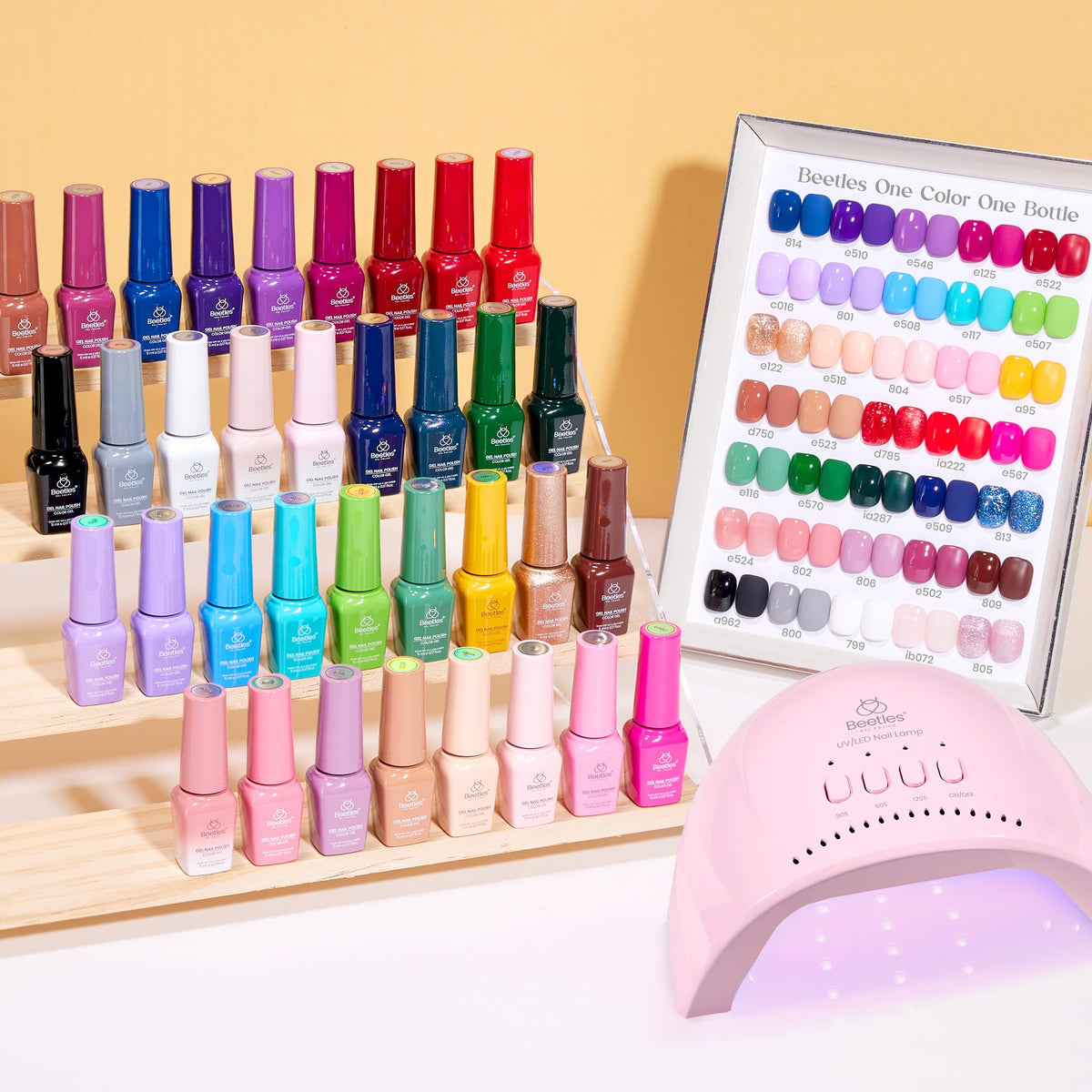 Beetles Glitter Top Coat adds sparkle and depth to designs.