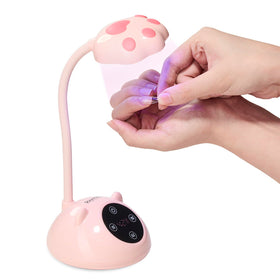 Beetles Gooseneck UV Nail Lamp with a flexible arm for targeted curing.