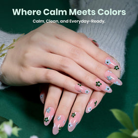 Beetles Green Gel Polish Baby Blue bottle adds delicate, chic manicure vibes