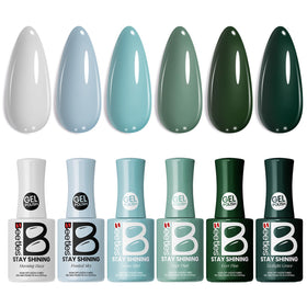 Beetles Green Gel Polish Forest Fog bottle highlights rich forest green shade for quick color ID