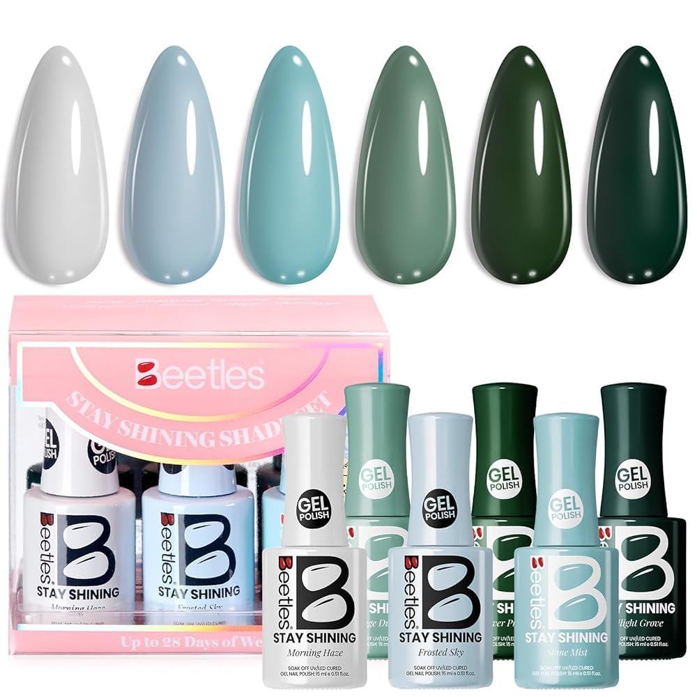 Beetles Green Gel Polish Spring Gift Box image signals thoughtful gifting option