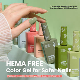 Beetles HEMA-free gel polish close-up highlighting safer, low-odor formula