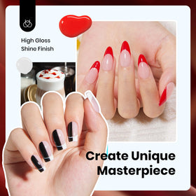 Beetles HEMA-FREE bottle close-up in black for dramatic nail looks
