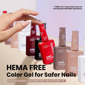 Beetles HEMA-FREE bottle close-up in brown shade for rich, glossy nails