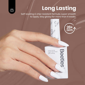 Beetles HEMA-FREE bottle close-up in white for a clean base