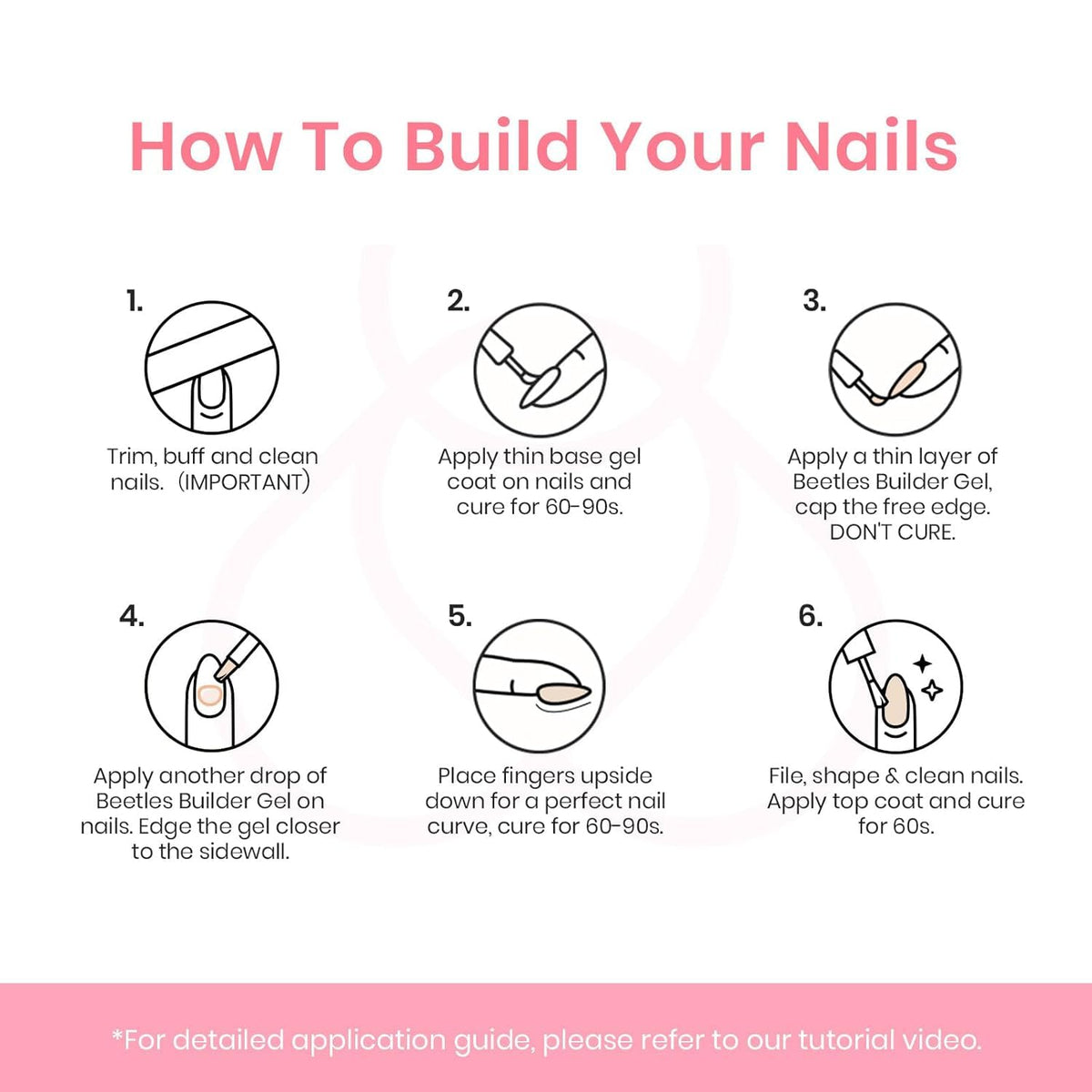 Beetles home salon kit for at-home nail extensions with Beetles Builder Gel