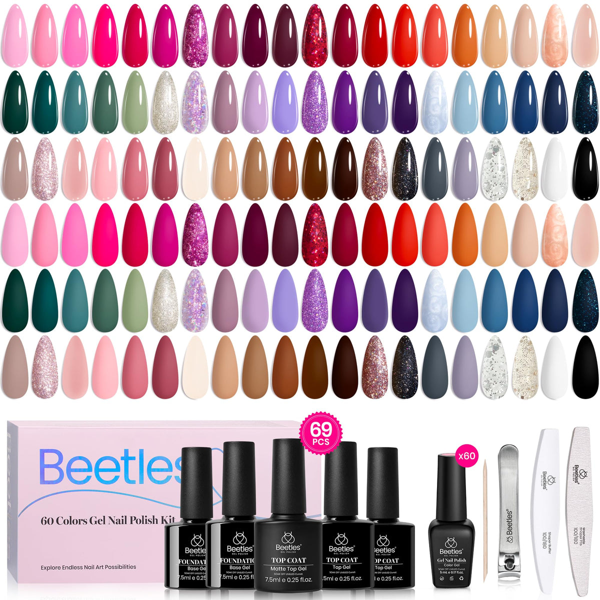 Beetles Instruction Manual guides step-by-step gel nail application