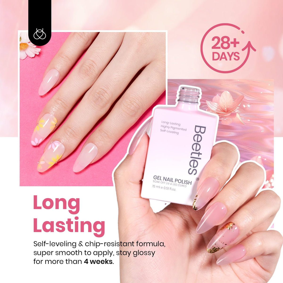 Beetles Jelly Gel Brown bottle presents a chic neutral tone for everyday manicures.